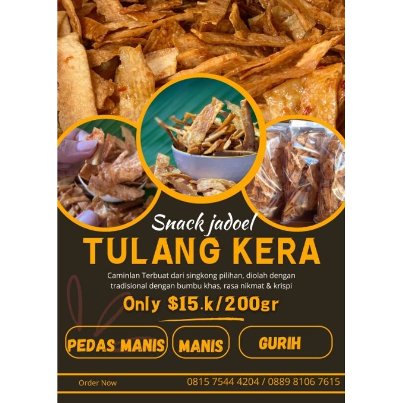 

Camilan Jadoel TULANG KERA