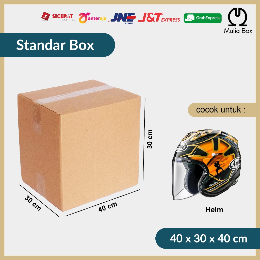 

Kardus Packing Standar Box 40 x 30 x 30 cm Corrugated Karton Dus Besar Polos Packaging Serbaguna