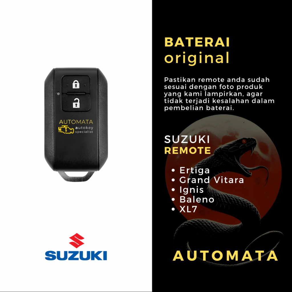 Baterai Remote Suzuki Baleno Hatchback 2020 Original Panasonic