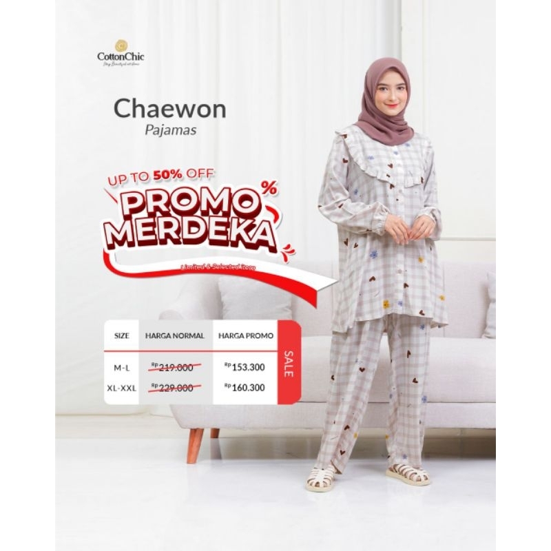 COTTON CHIC Baju Tidur Piyama Pajamas Wanita Dewasa Chaewon