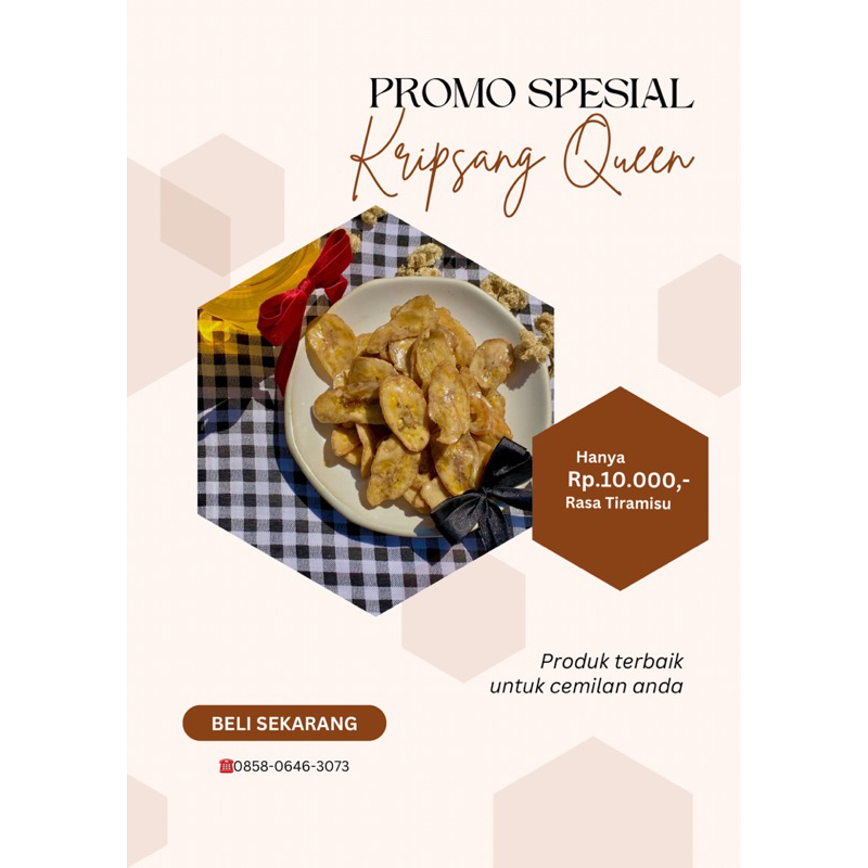 

kripik pisang lumer Queen Tiramisu 500ml