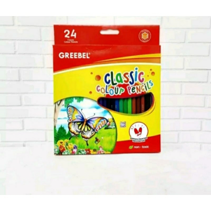 

Greebel Pensil Warna Clasic 24 Warna Pendek/Pensil Warna Greebel Original