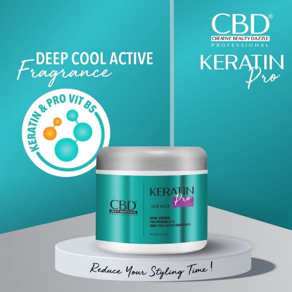KODE I46Q CBD Professional Keratin Pro Daily Use Hair Mask Treatment 5gr 25gr  Masker Rambut CBD Ker