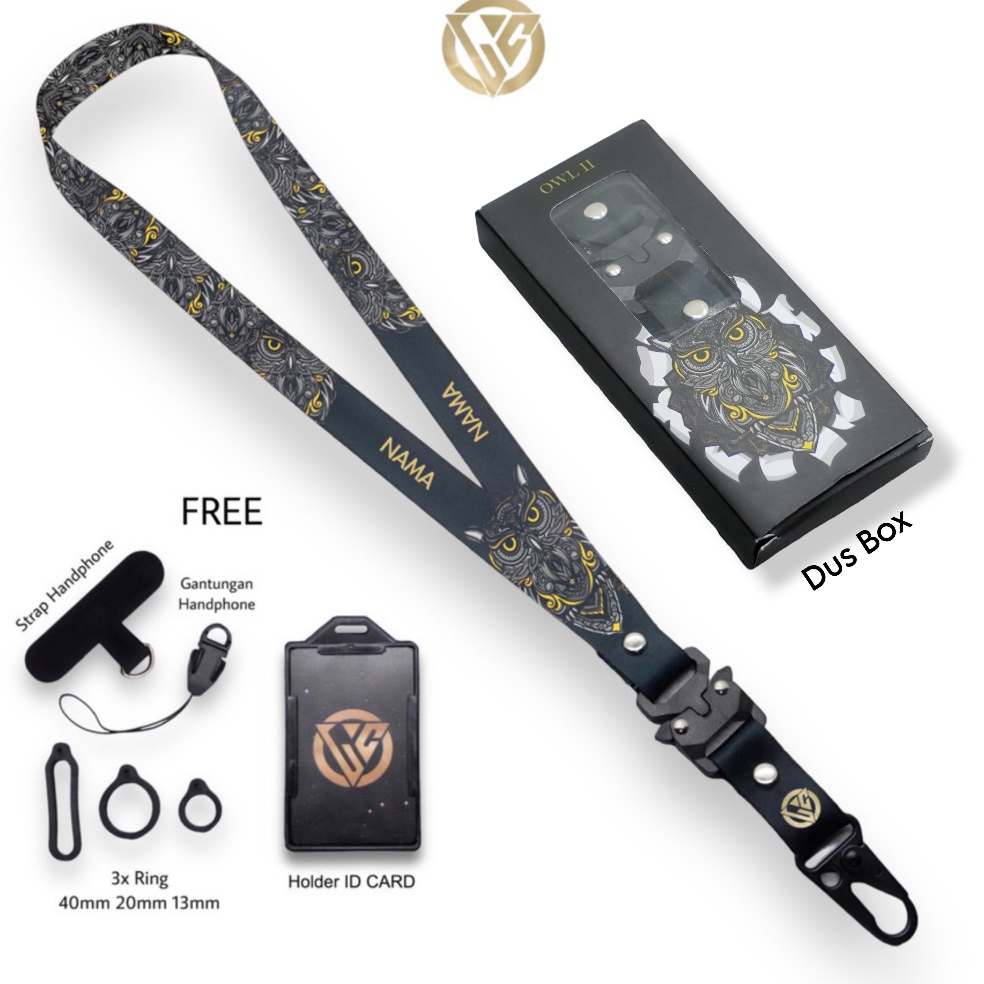 

Miliki sekarang Lanyard Craft Custom Nama Special Edition Owl Series V2
