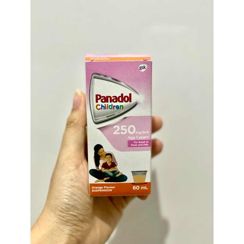 PANADOL ANAK CHILDREN SYRUP SIRUP 60ML ORANGE FLAVOUR SUSPENSION RASA JERUK PANADOL ANAK SIRUP CAIR 