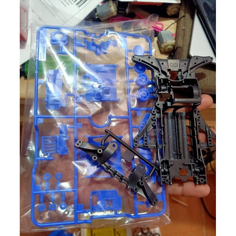 Tamiya Chassis Casis FMA Grey + Gearbox Fm-a Biru + Akar FMA Abu