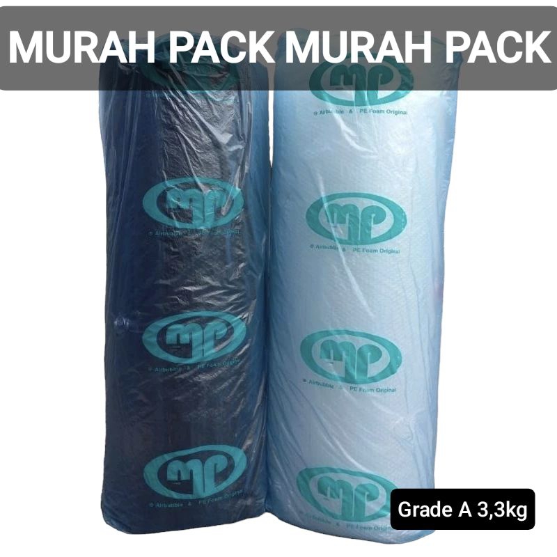 

[GOSEND] BUBBLE WRAP MP GRADE A 3,3KG HITAM PUTIH GARANSI UANG KEMBALI