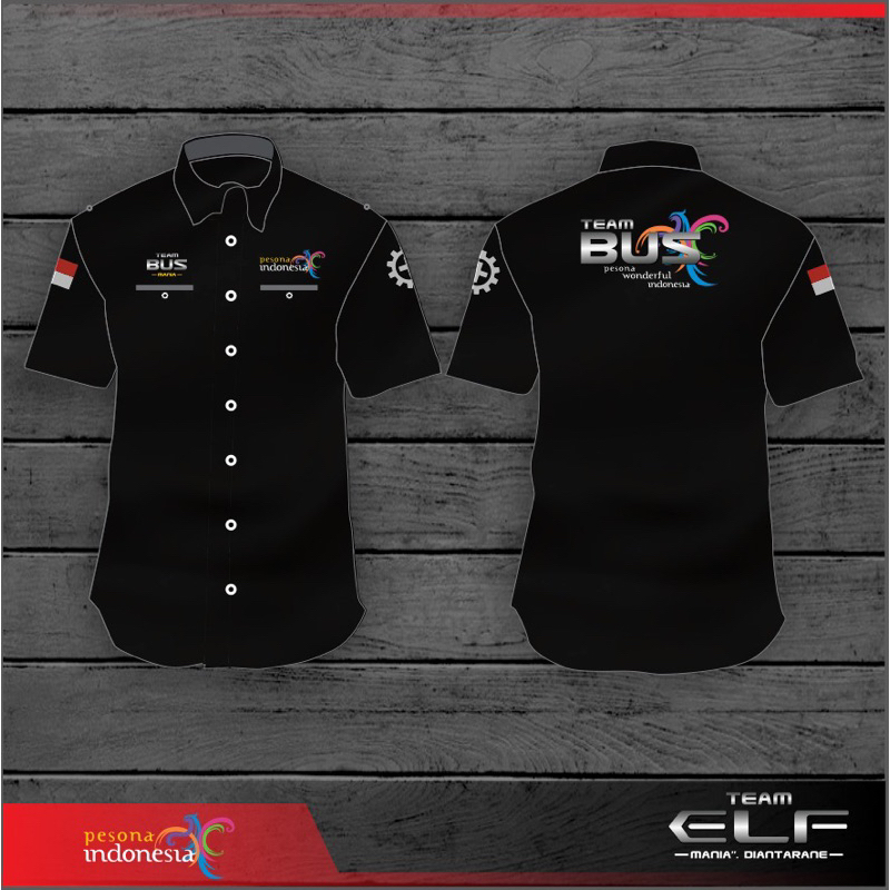 HEM KEMEJA DRIVER TEAM BUS PARIWISATA INDONESIA