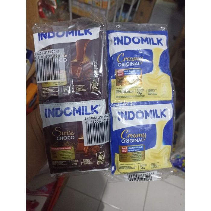 

Indomilk Kental Manis (Sachet 37gr) Isi 6 Sachet / Susu Kental Manis Indomilk Coklat Plain