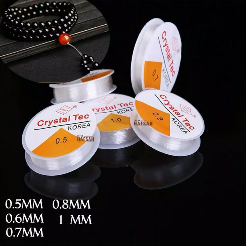 Senar Elastis Buat Gelang / Benang Karet / Senar Crystal Tec / Senar Karet Gelang / Benang Melar / S