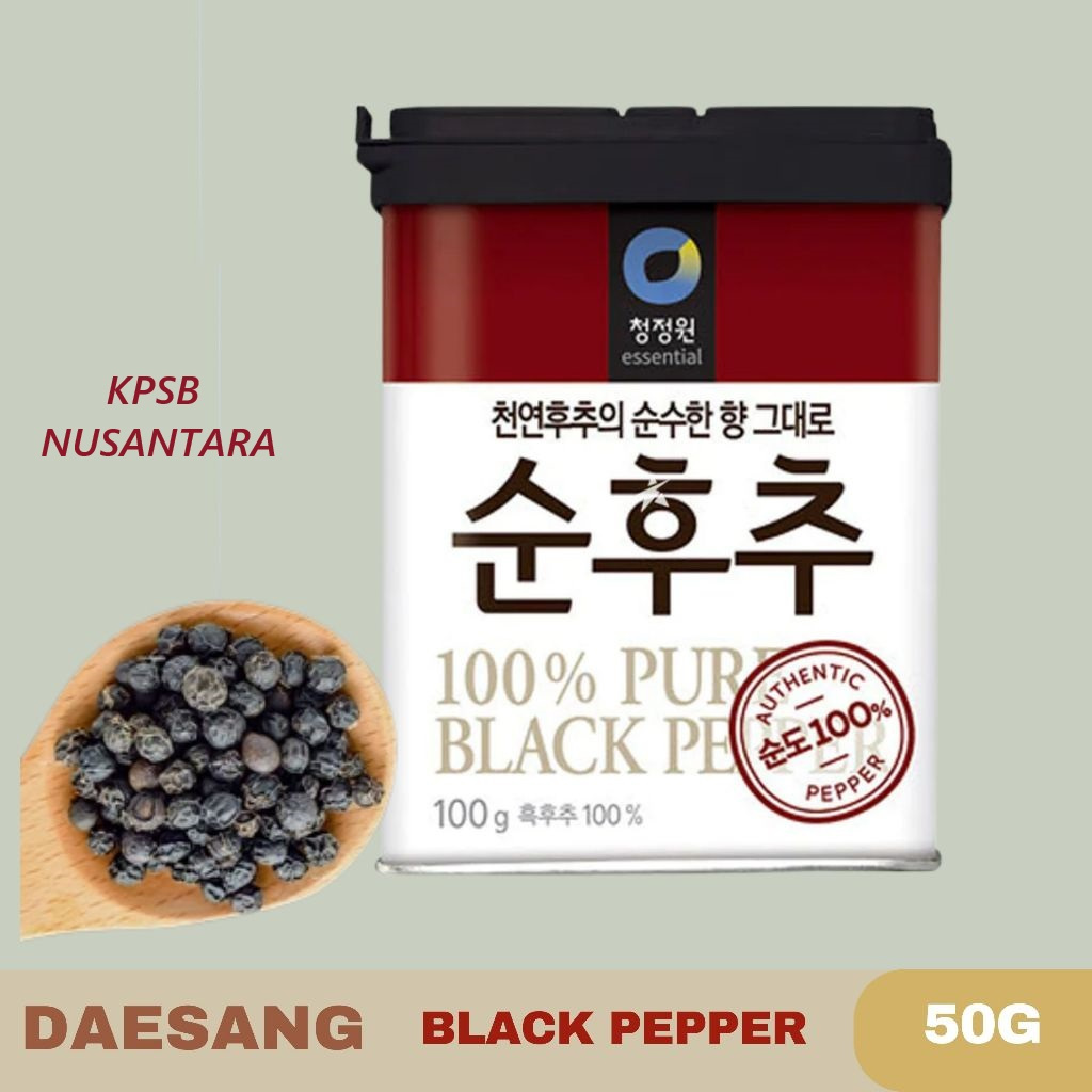

Daesang Chung Jung One Pure Black Pepper Powder 50 Gram / Lada Hitam Bubuk