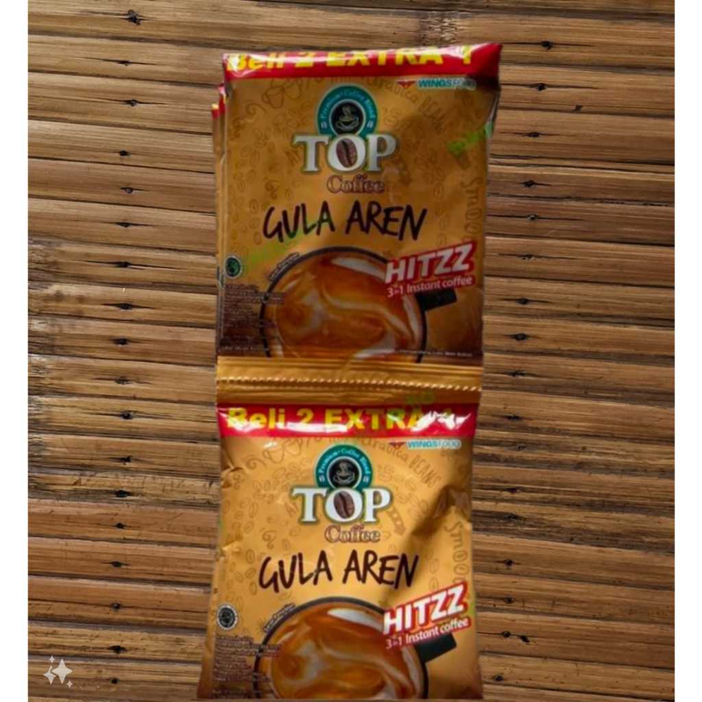 

Top Kopi Gula Aren 22 gr 1 Renteng isi 15 pcs