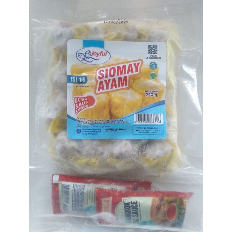 

Joyful Siomay Dimsum Ayam / Dimsum Ayam / Siomay Ayam Free Sambal Bangkok | Berat Bersih 240gr