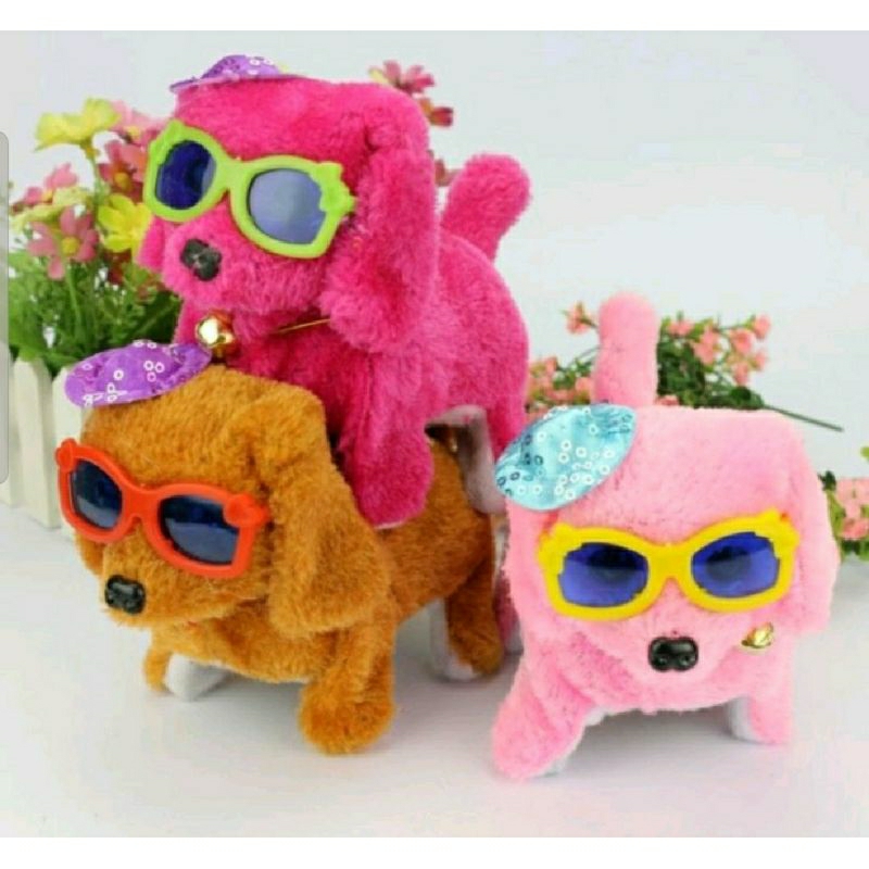 Mainan anak robot anjing  berjalan dan bunyi - mainan baterai robot anjing