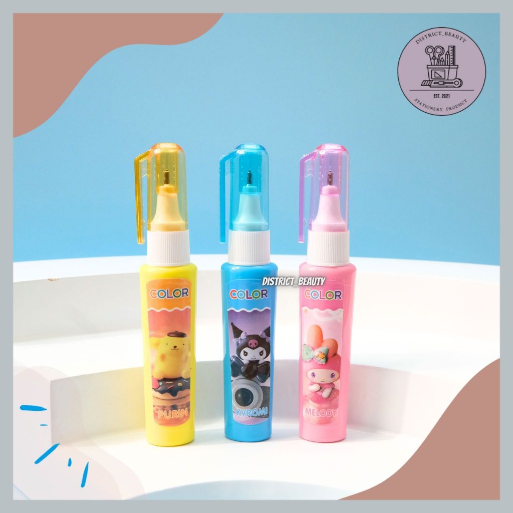 

TIP EX CAIR SANRIO CORRECTION TAPE CAIR TIP-EX CAIR MOTIF SANRIO LUCU TERMURAH
