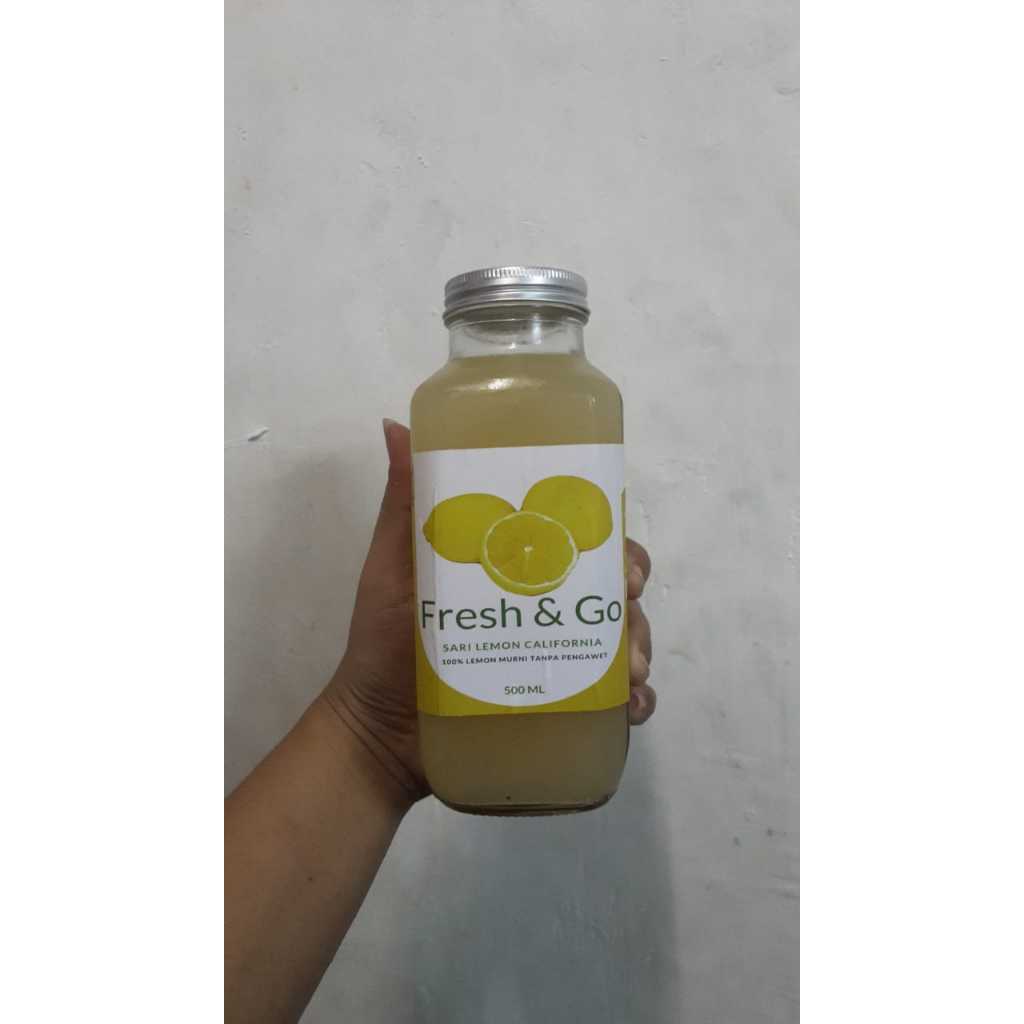

FRESH & GO LEMON CAIR 500ML, 100% LEMON MURNI TANPA PENGAWET