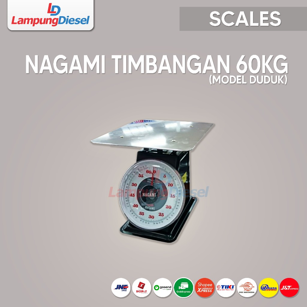 NAGAMI Timbangan Duduk Jarum Analog 60 kg/ 100 Kg/ 150 Kg