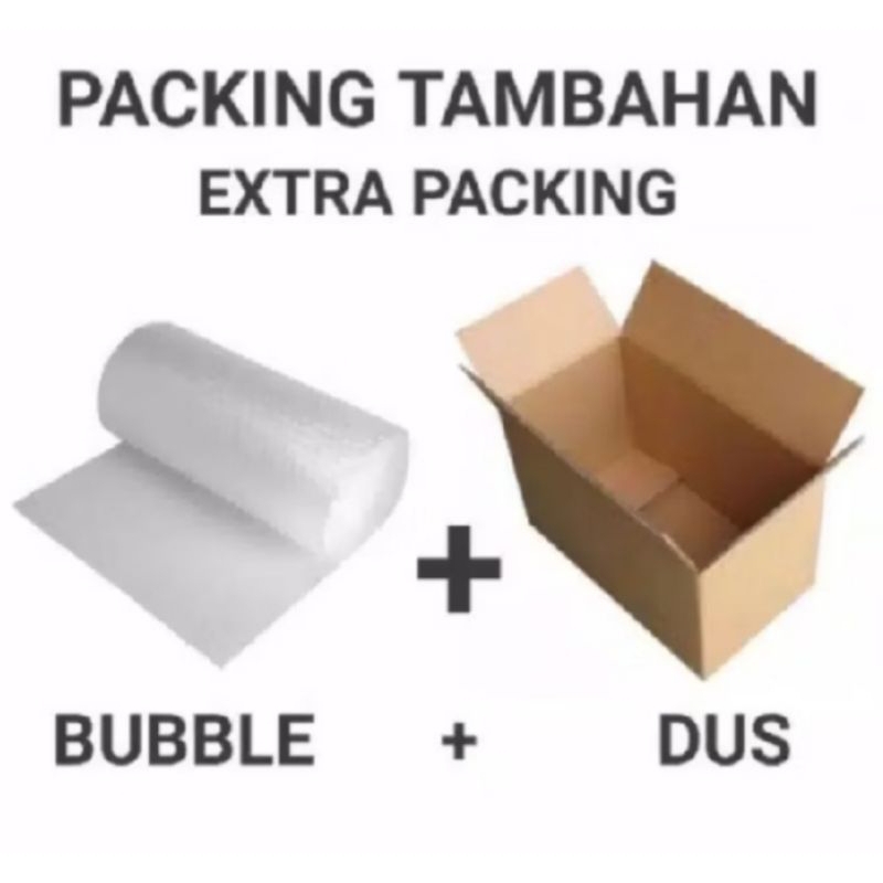 

extra buble+kardus agar paket aman