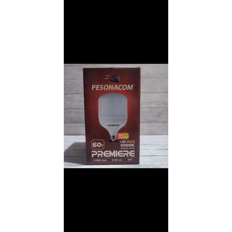 BOHLAM LAMPU LED 60W PESONACOM CAPSULE CAHAYA PUTIH