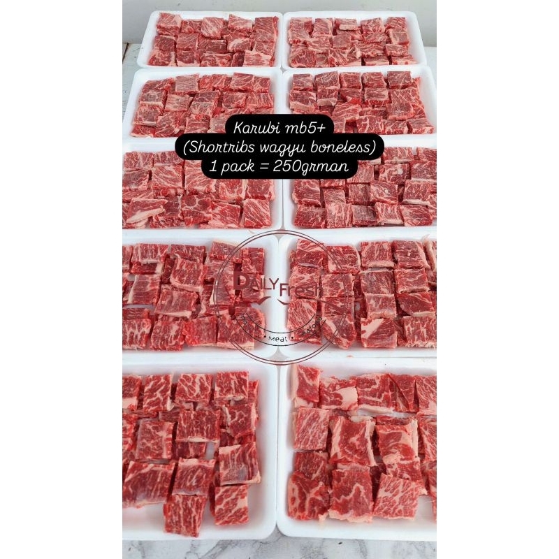 

AUS WAGYU KARUBI MB5+ | SHORT RIB BONELESS 5MM 250GR