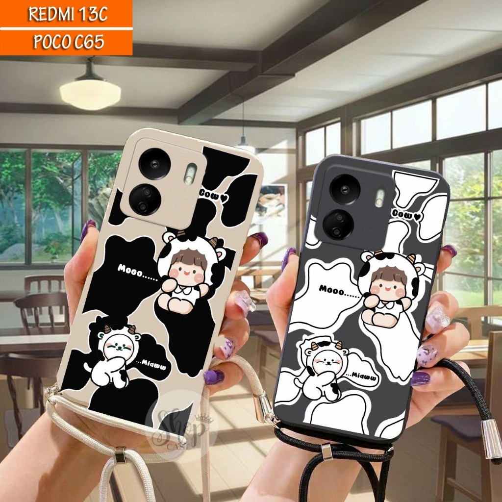 [UV10] Softcase Tali Motif REDMI 13C POCO C65 | Case Camera Protech | Case Macaron REDMI 13C POCO | 