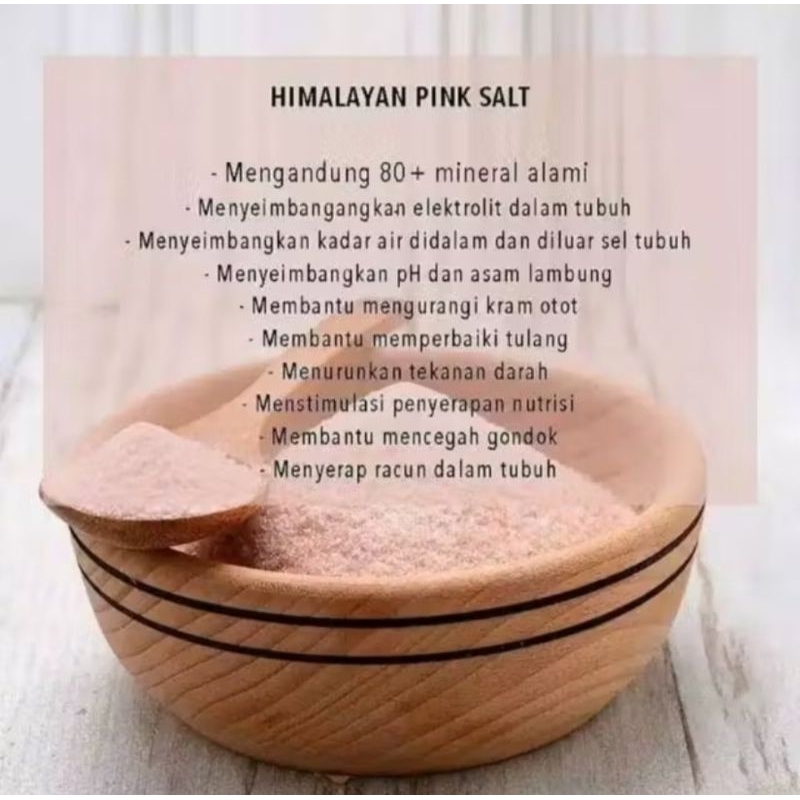 

garam Himalaya1kg / natural Himalaya pink salt termurah