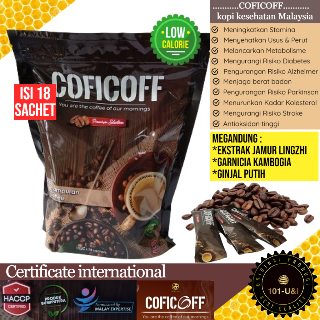 

Coficoff kopi kesehatan Malaysia bersertifikat HACCP