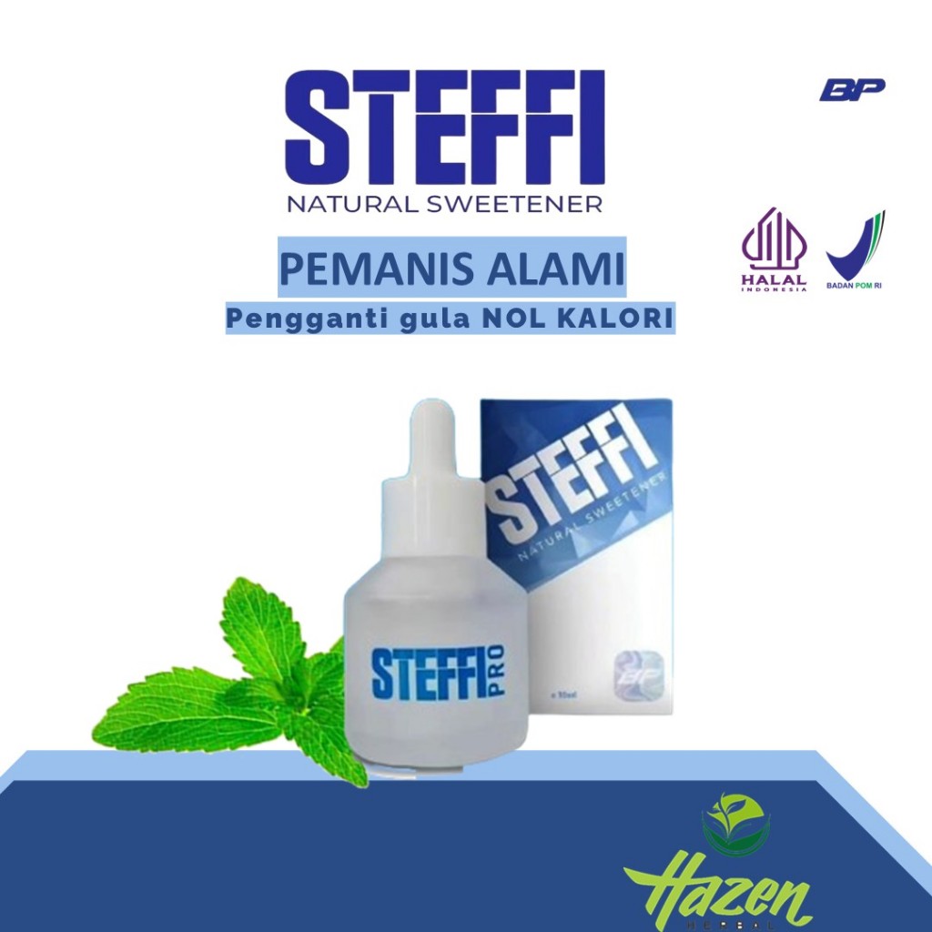 

STEFFI PRO PEMANIS ALAMI STEVIA TETES PENGGANTI GULA NOL KALORI AMAN UNTUK DIET DAN DIABETES