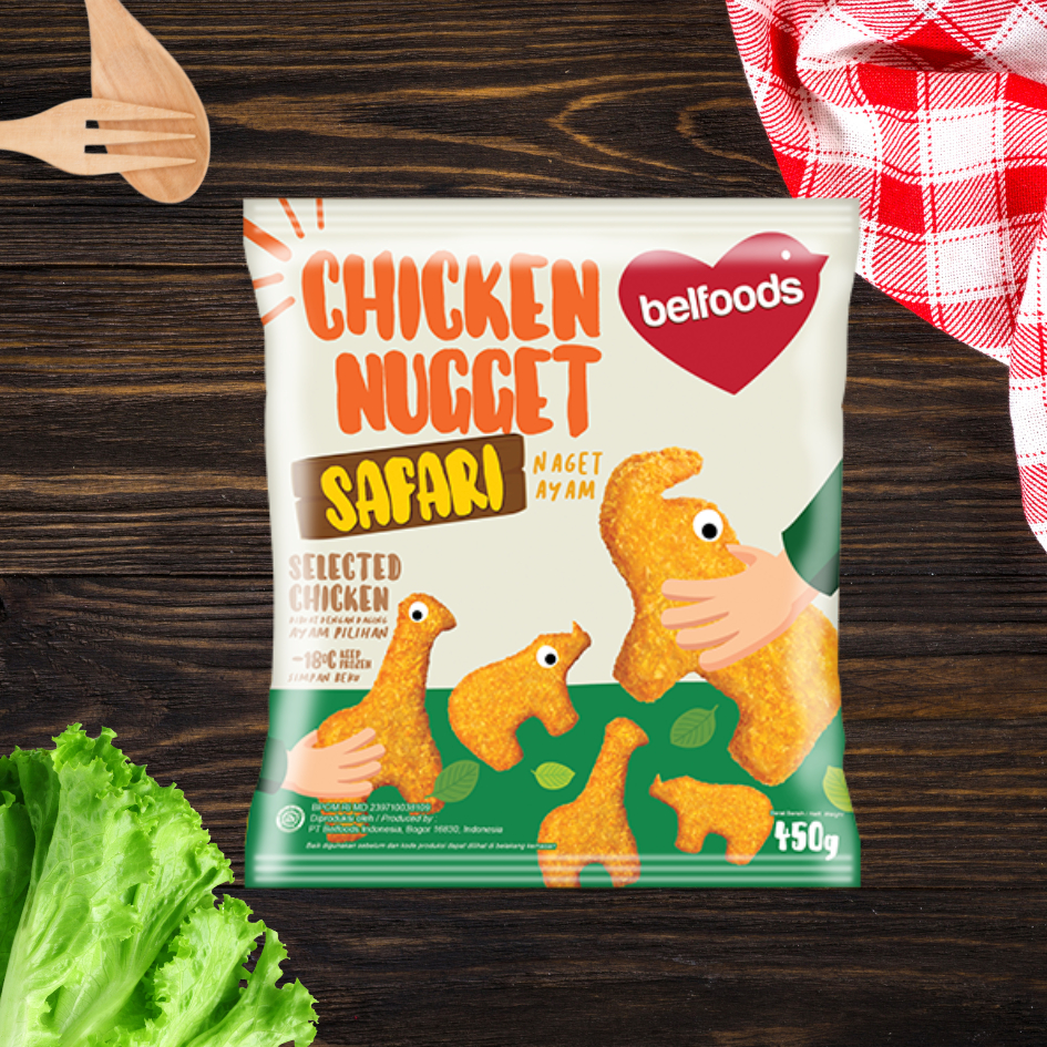 

BELFOODS FAV CHICKEN NUGGET SAFARI 450GR