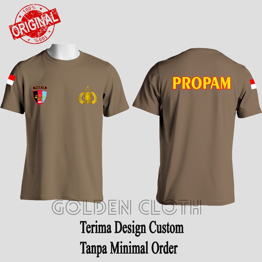 Kaos Dalam/ Dalaman Polisi PROPAM Baju Polisi propam Coklat