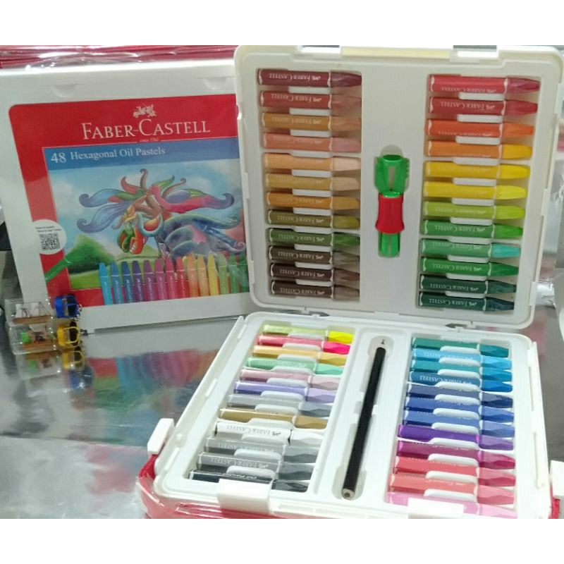 

crayon hexagonal oil pastels Faber castell 48w