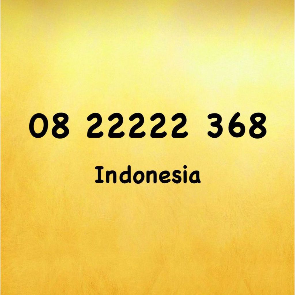 Nomor Cantik Simpati 10 Digit Seri 3688 - 0822 222 368 - 08 22222 368