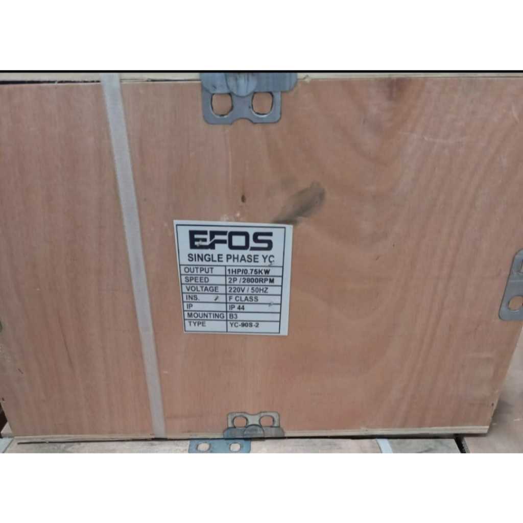 ELECTRO MOTOR 1 PHASE SINGLE PHASE 1 HP 2P YC 905-2 - DINAMO PENGERAK BODY SIRIP/ EFOS