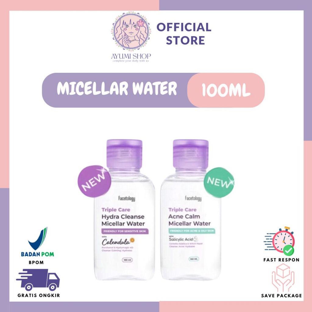 AYUMI Facetology Micellar Water (Hydra&Acne) 100