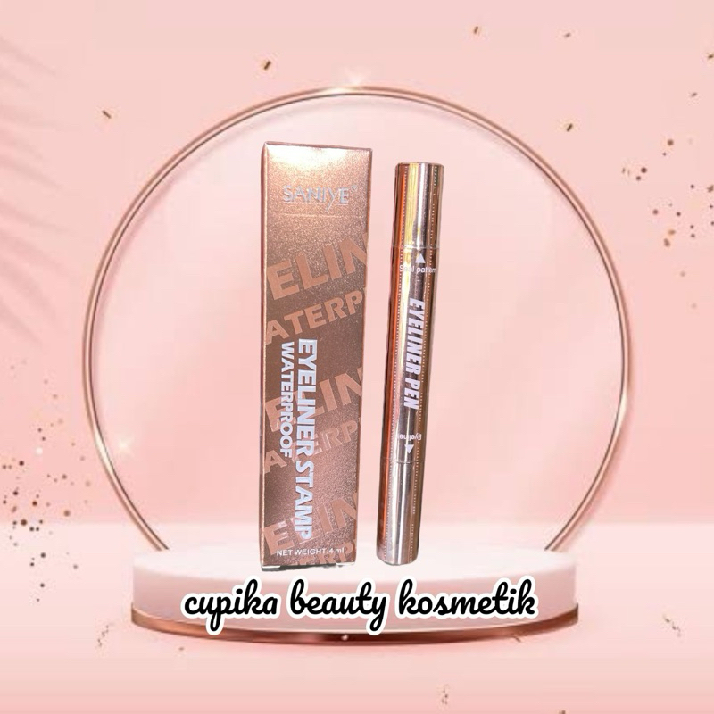 ADA GROSIR [pc,ez] SANIYE EYELINER STAMP M438A - EYELINER KELOPAK MATA + WINGS STAMP