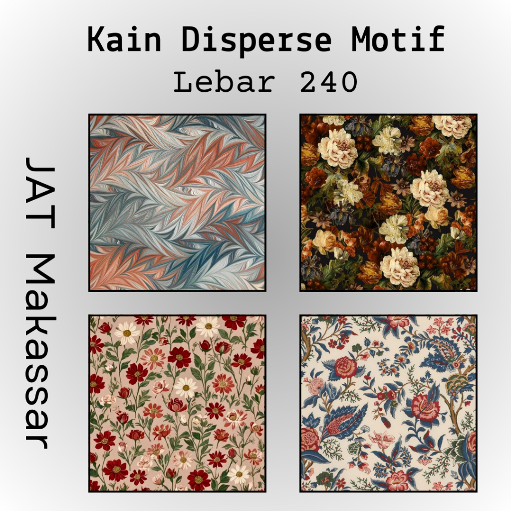 Kain Katun Disperse Microtex / Kain Micro Disperse Sprei Polos Motif 100 GSM Lebar 240 cm