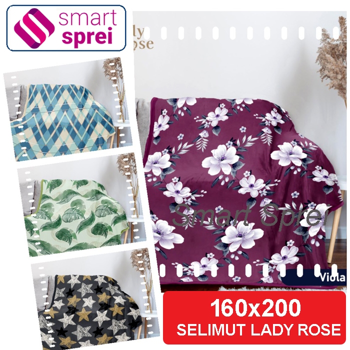 SELIMUT LADY ROSE 160x200 / LADY ROSE SELIMUT / BLANKET LADY ROSE