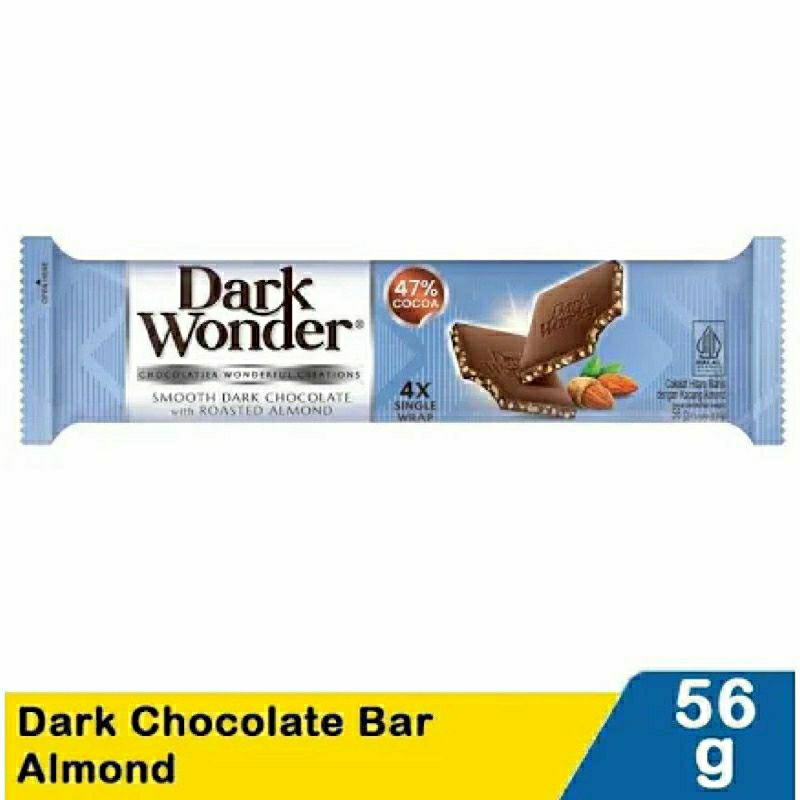 

Dark Wonder Coklat Smooth Dark Chocolate with Roasted Almond 56gr