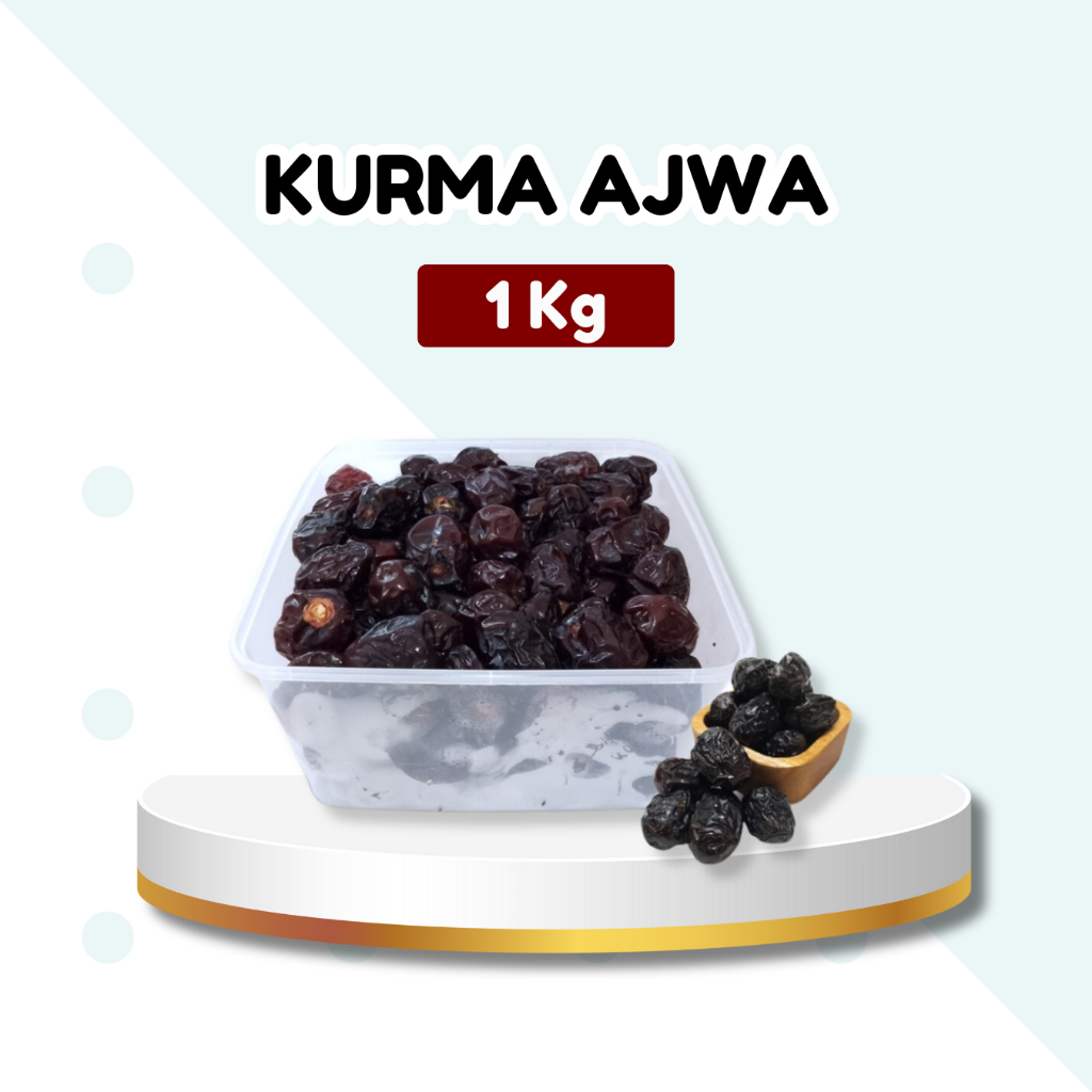 

Kurma Ajwa Medium 1 kg | Kurma Ukuran Sedang | Kurma Nabi 1kg | Kemasan Repack Thinwall