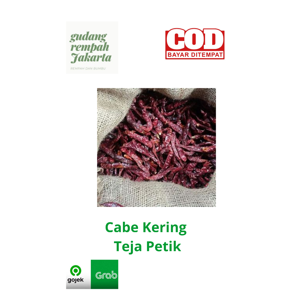 

Cabe Rawit Teja Kering Pedas Petik 500 gram