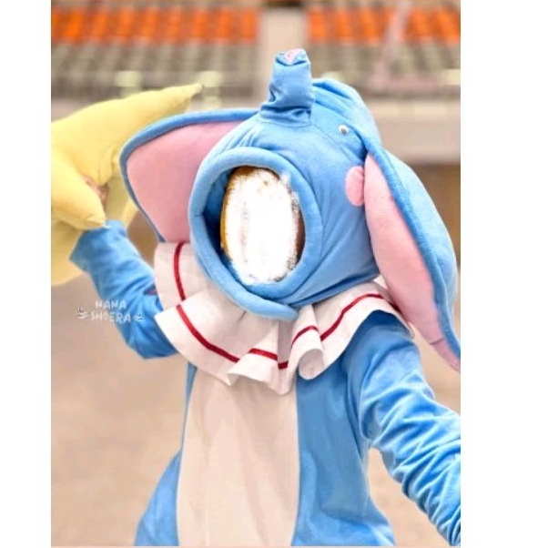 kepala nana gajah , nana mobile legend , cosplay nana , nana mlbb , nana cosplay , nana skin gajah ,