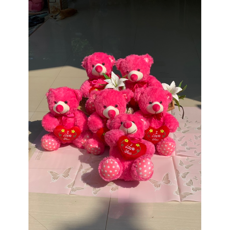 boneka bear love boneka teddy bear boneka beruang pink