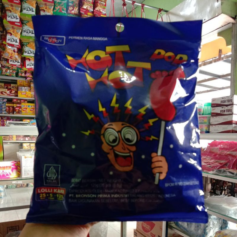 

PERMEN HOT HOT POP/PERMEN Rasa mangga /PERMEN KAKI/PERMEN JADUL/1PAK 125g