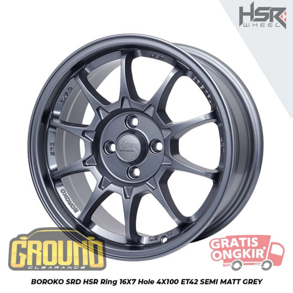 PELEK MOBIL R16 MURAH BUAT FORD FIESTA, KIA RIO, ROCKY, MOBILIO, JAZZ R16 HSR WHEEL