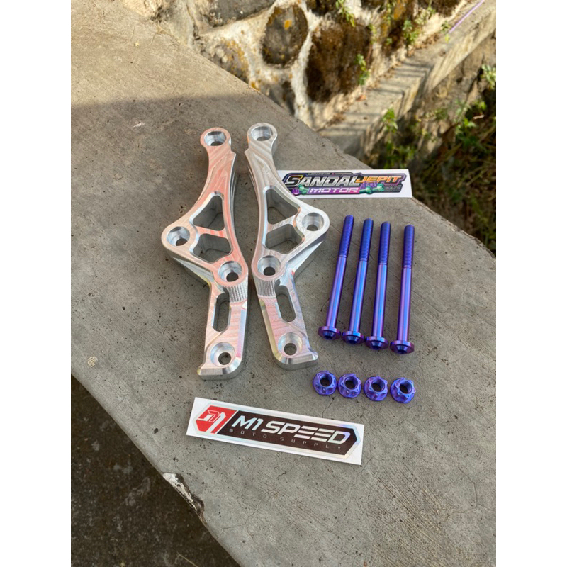 BAUT TITANIUM SET PANGKON MESIN CNC TIGER BY M1 SPEED BAUT TUTANIUM UNTUK PANGKON MESIN DEPAN CNC TI