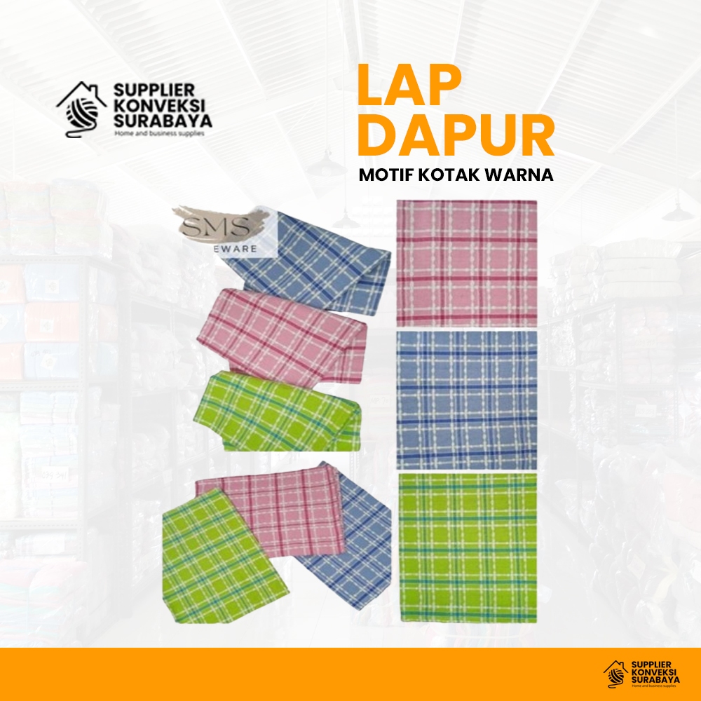Serbet / Lap dapur halus dan besar - Kain lap dapur - Kain lap serbaguna tebal - Kain untuk motor - 