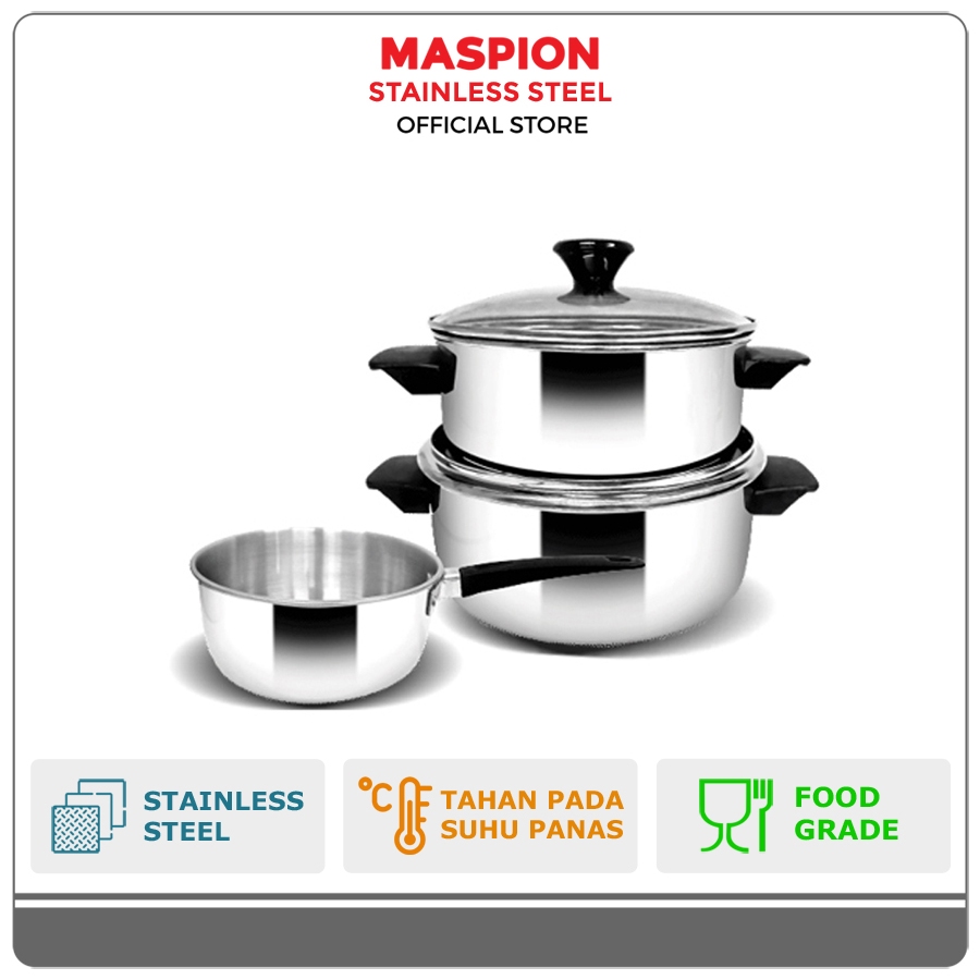 Maspion Panda Alat Masak set Stainless Steel Lily 5 pcs set