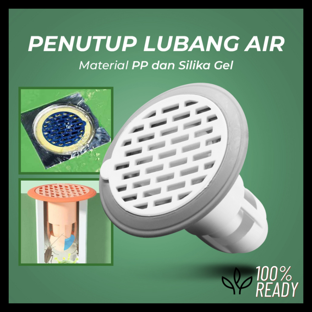 Saringan Pembuangan Air Kamar Mandi / Tutup Saluran Pembuangan Air Anti Kecoa TIkus Floor Drain
