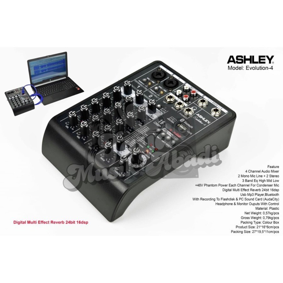 mixer ashley evolution4 evolution 4 original garansi ashley