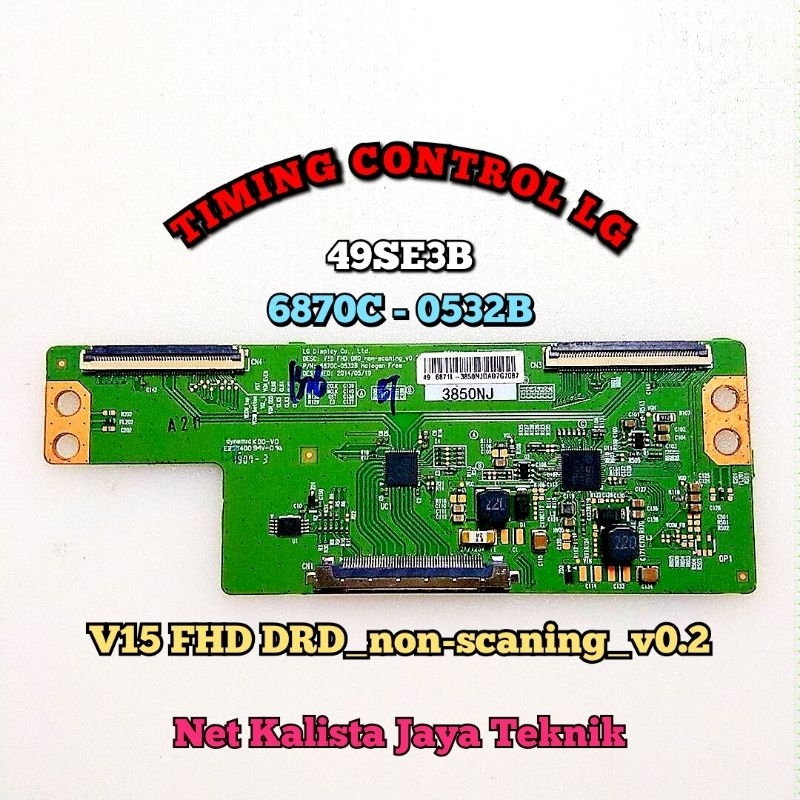 TCON TV PANASONIC TH 49E410G ORIGINAL V15 FHD DRD NON SCANING V0.2 TCON 49E410 TICON TH49E410G TCON 
